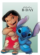 Lilo and Stitch verjaardagskaart aloha birthday
